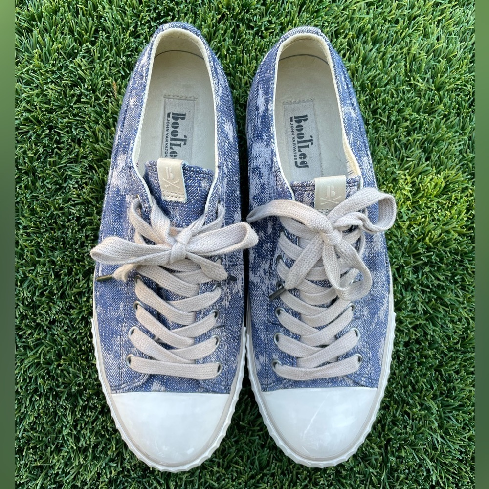 John Varvatos- “Bootleg” Sneakers Denim And Stone Men’s Size 8